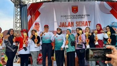 HUT Ke-34 Kabupaten Lampung Barat, Pekon Rigis Jaya Juara 2 Lomba Tumpeng