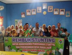 Rembug Stunting Digelar di Pekon Suka Mulya, Kecamatan Lemong