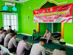 Waka Polres Pesisir Barat Pimpin Binrohtal, Bentuk Anggota Polri yang Humanis dan Berintegritas