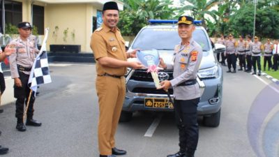 Bupati OKU Selatan Hadiri Apel Launching Pamapta Polres OKU Selatan