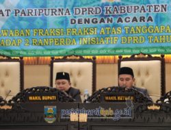 Wakil Bupati Irawan Topani Hadiri Rapat Paripurna DPRD Pesisir Barat dengan Agenda Jawaban Fraksi-Fraksi terhadap Dua Ranperda Inisiatif