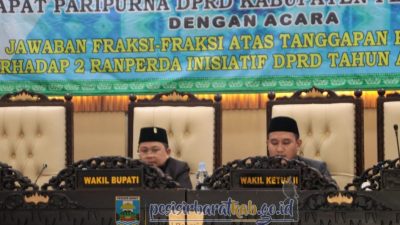 Wakil Bupati Irawan Topani Hadiri Rapat Paripurna DPRD Pesisir Barat dengan Agenda Jawaban Fraksi-Fraksi terhadap Dua Ranperda Inisiatif