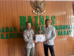 BAZNAS Lampung Barat Terima Piagam Penghargaan atas Kontribusi Penanggulangan Bencana