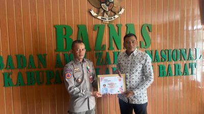BAZNAS Lampung Barat Terima Piagam Penghargaan atas Kontribusi Penanggulangan Bencana