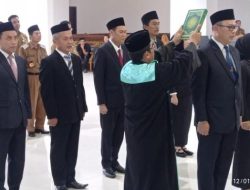 Bupati Pesisir Barat Lantik Pejabat Pimpinan Pratama, Tekankan Amanah dan Inovasi