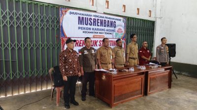 Tim 2 Sekcam Way Tenong Hadiri Musrenbang Pekon Karang Agung