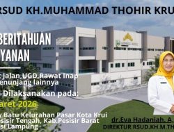 RSUD KH. Muhammad Thohir Krui Mulai Beroperasi 9 Maret 2026, Siap Layani Rawat Jalan hingga Rawat Inap