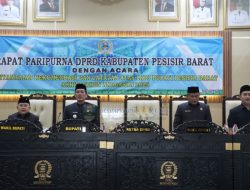 Paripurna DPRD Pesisir Barat, Bupati Dedi Irawan Sampaikan Catatan dan Rekomendasi LKPJ 2025