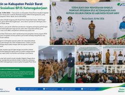 Peratin se-Pesisir Barat Ikuti Sosialisasi BPJS Ketenagakerjaan, Bupati Dedi Irawan Tekankan Perlindungan Pekerja