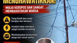 PLN Liwa Siap Cek dan Rencanakan Perbaikan Tiang Listrik Berkarat yang Dikhawatirkan Warga