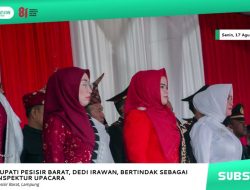 PEMKAB PESISIR BARAT GELAR UPACARA HUT KE-81 KEMERDEKAAN RI DI LABUHAN JUKUNG